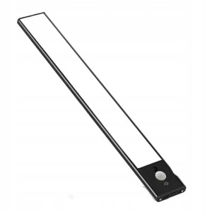 LAMPKA LED Podszafkowa z CZUJKĄ RUCHU Ładowana USB na MAGNESY 6500K 6W 40cm - miniatura 10