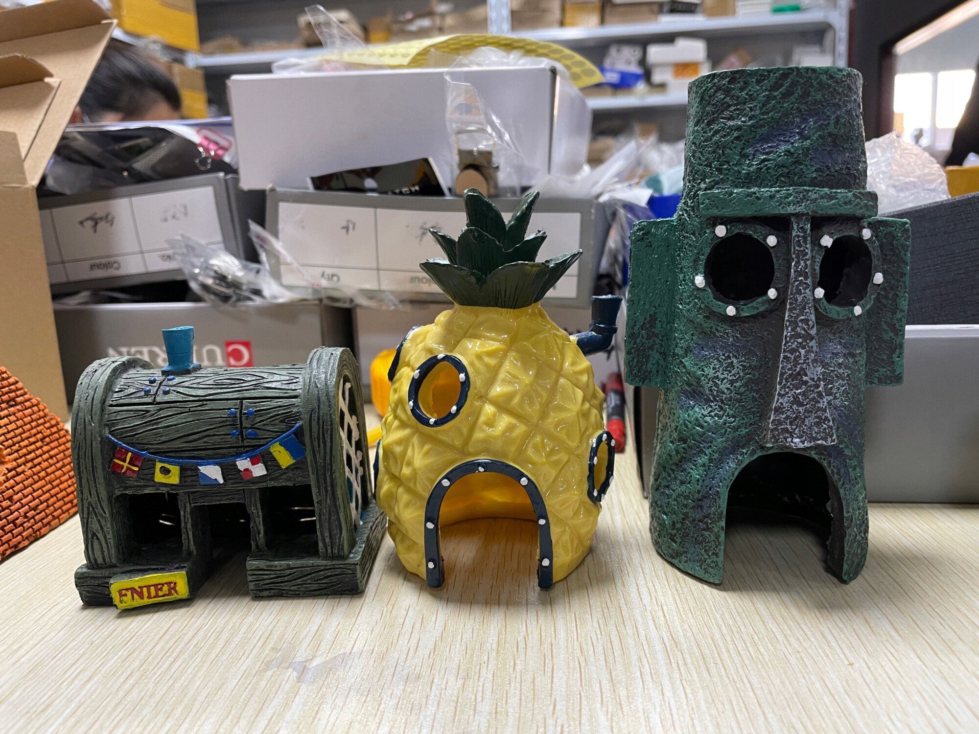 OZDOBA AKWARIOWA Domek Restauracja 9cm Akwarium - obrazek 6