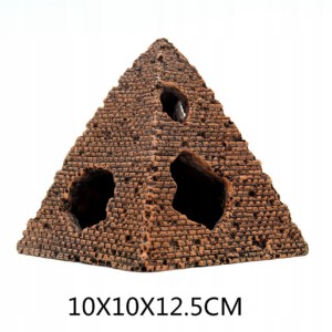DEKORACJE DO AKWARIUM OZDOBA AKWARIOWA PIRAMIDY KOMPLET 3 SZT 8,5-12,5cm - miniatura 4