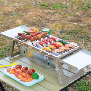 Grill OGRODOWY PALENISKO Kempingowy TURYSTYCZNY TORBA HOTPOT 73cm PRZENOŚNY - miniatura 11