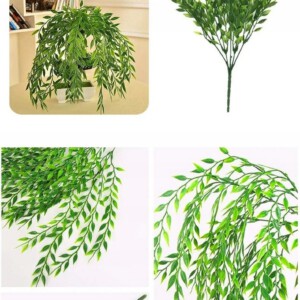 SZTUCZNA ROŚLINA WIERZBA WILKINA ZWISAJĄCA DOMOWA REALISTYCZNA KWIAT 50cm - miniatura 7