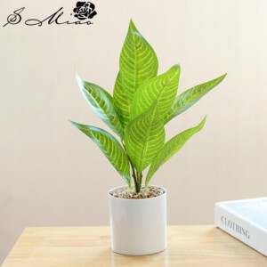 SZTUCZNA Roślina W DONICZCE REALISTYCZNA 34cm KRZACZEK Bonsai DEKORACJA - miniatura 2