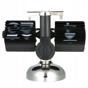 ZEGAR KLAPKOWY 24H RETRO MECHANICZNY VINTAGE NA BATERIE STALOWY PREZENT - miniatura 7