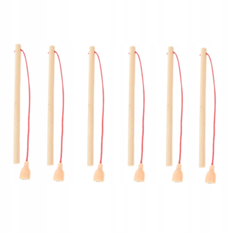 MINI WĘDKA DREWNANA do Gier MAGNES Komplet GRA Łowienie 6 sztuk WĘDEK - zdjęcie 14