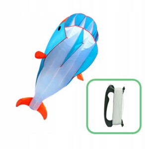 DUŻY LATAWIEC WIELORYB NIEBIESKI 210cm PLAŻOWY PREZENT DLA DZIECI ZABAWKA