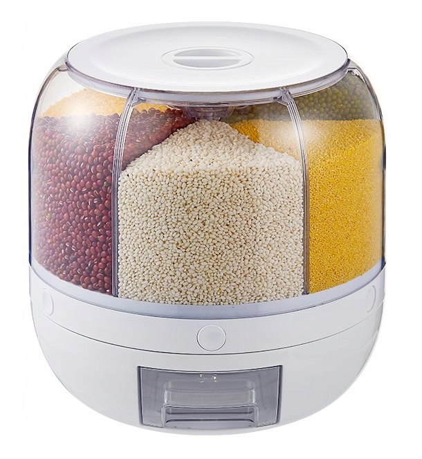 PODAJNIK NA KASZĘ RYŻ PŁATKI DOZOWNIK ORGANIZER KUCHENNY POJEMNIK 3,5kg
