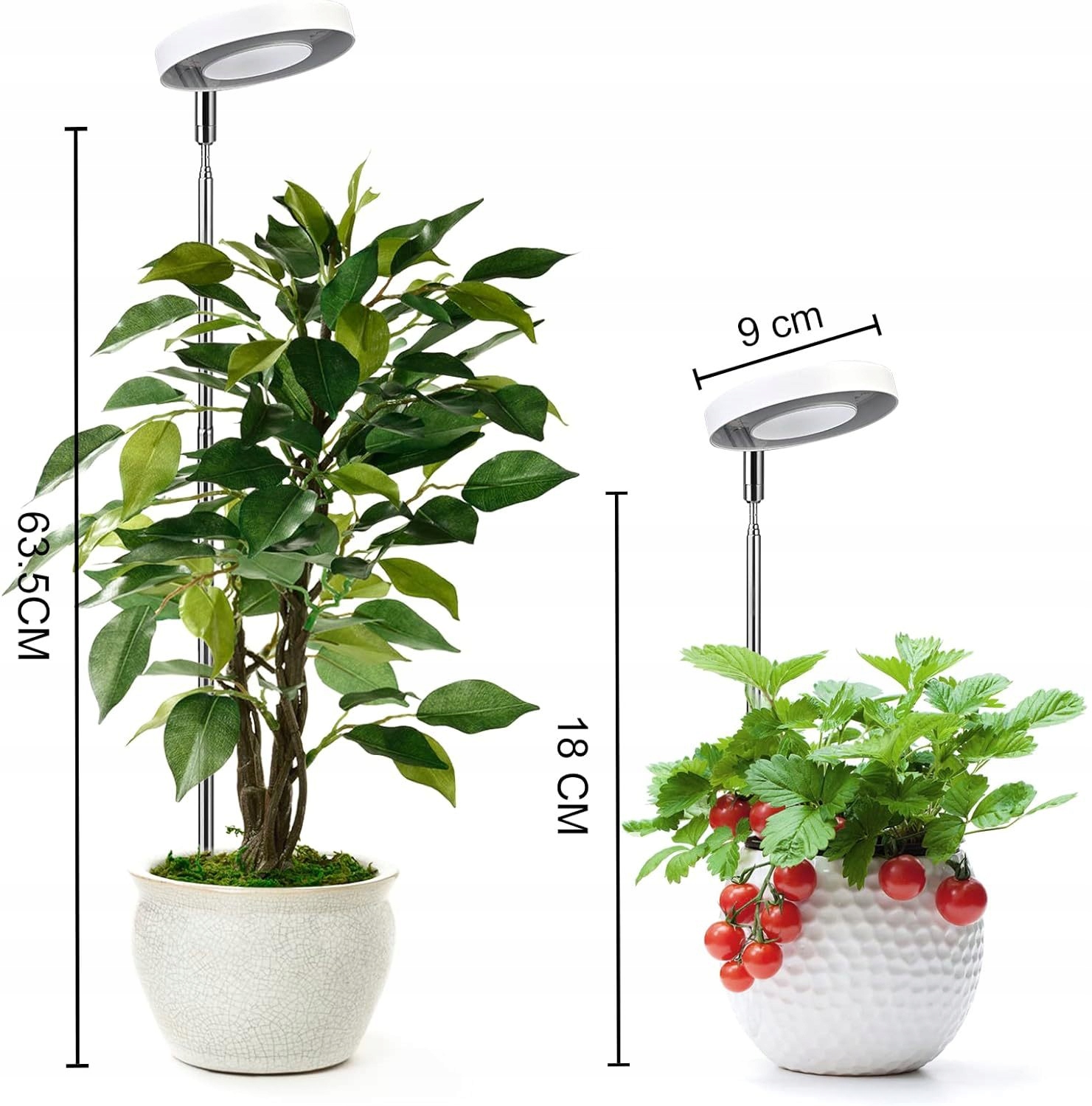 LAMPA LED DO DOŚWIETLANIA ROŚLIN OZDOBNYCH TELESKOPOWA Z TIMEREM USB 5V - obrazek 6