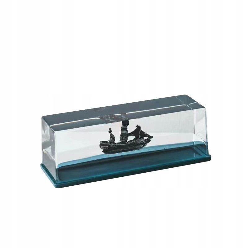 DEKORACYJNY AKRYLOWY STATEK PIRACKI ŁÓDŹ PERŁA DRYFUJĄCY OZDOBA PREZENT - zdjęcie 13