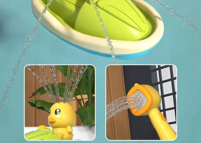 Kaczuszki KĄPIELOWE Prysznic ŁÓDKA WANNY Zabawka DZIECI Ładowarka +4 AKU - obrazek 4