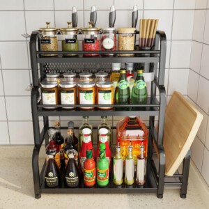 KUCHENNY STOJĄCY Organizer SZAFKA STALOWA 3poziomy - miniatura 3