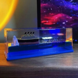 Statek WYCIECZKOWY ŁÓDŹ BUTELCE GÓRA LODOWA Antystresowy DRYFUJĄCY PREZENT - miniatura 9