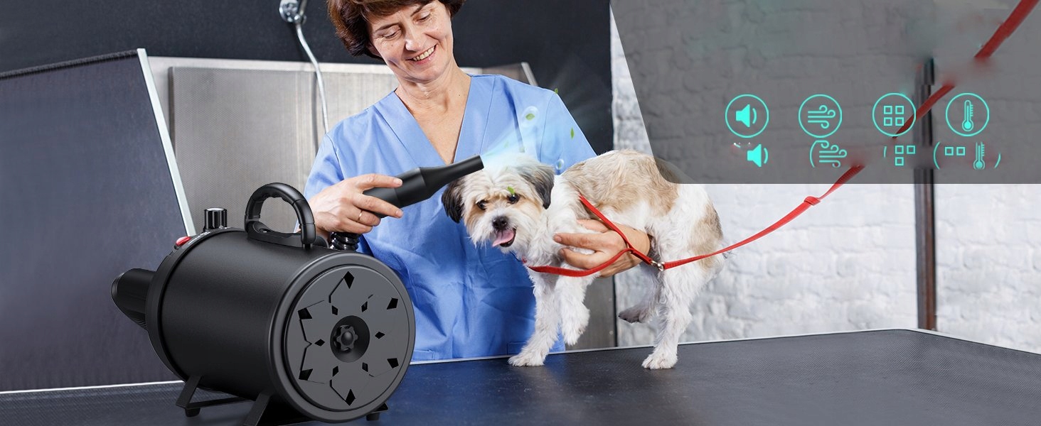 SUSZARKA DLA ZWIERZĄT Psów Kotów GROOMERSKA do SIERŚCI WŁOSÓW 2800W Mocna - obrazek 10