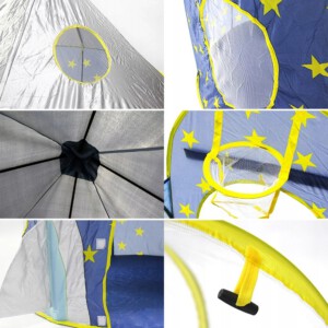 Namiot dla DZIECI Duży z KOJCEM TUNEL Suchy Basen do DOMU OGRODU PAŁAC XXL - miniatura 8