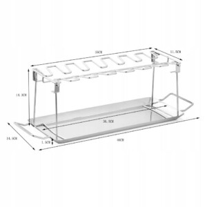 STOJAK NA KURCZAKA MIĘSO ŻEBEREK GRILLA Grill BBQ Pieczenia RUSZT - miniatura 9