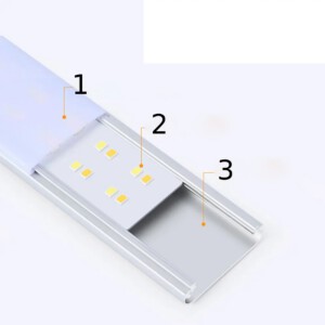 LAMPKA LED Podszafkowa z CZUJKĄ RUCHU Ładowana USB na MAGNESY 6500K 6W 40cm - miniatura 5