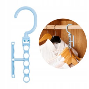 WIESZAK do SZAFY Organizer GARDEROBY Koszule BLUE