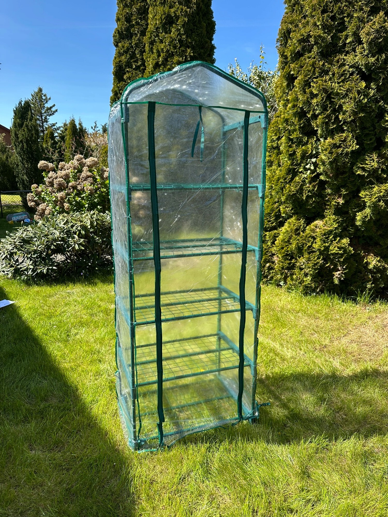 MINI SZKLARNIA OGRODOWA BALKONOWA PIONOWA NA BALKON 5 POZIOMÓW metalowa XXL - zdjęcie 10