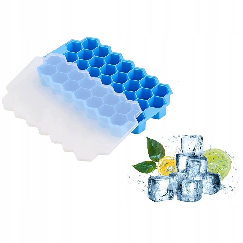 FOREMKA do LODU SILIKONOWA z POKRYWKĄ Hex DUŻA - zdjęcie 6