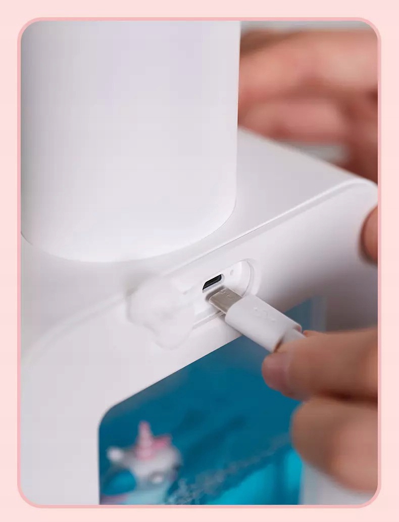 BEZDOTYKOWY AUTOMATYCZNY STOJĄCY DOZOWNIK DYSPENSER PIANY MYDŁA 200ML USB - obrazek 10