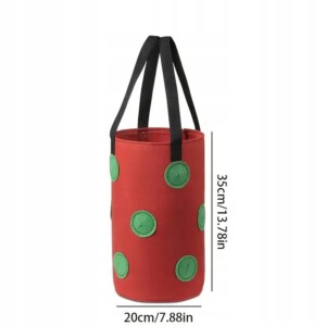 Doniczka WISZĄCA Worek POMIDORY Koktajlowe TRUSKAWKI POZIOMKI KIESZENIE 35 - miniatura 9