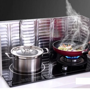 EKRAN do smażenia OSŁONA ALU przeciw ROZPRYSKOM OLEJU Czysta KUCHNIA 1szt - miniatura 8