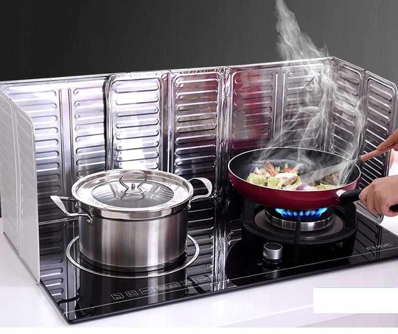 EKRAN do smażenia OSŁONA ALU przeciw ROZPRYSKOM OLEJU Czysta KUCHNIA 1szt - obrazek 8