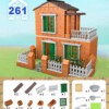 ZESTAW DO BUDOWY DLA DZIECI +Cement ZAPRAWA PREZENT DIY MINIATUROWY DOM 261 - miniatura 2