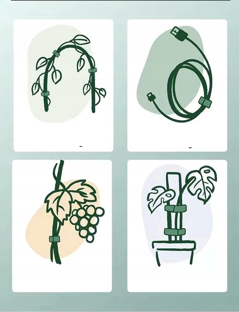 Rzep do SPINANIA ROŚLIN TAŚMA 3m x 10mm DO POMIDORÓW OGÓRKÓW WARZYW OGRODU - obrazek 4