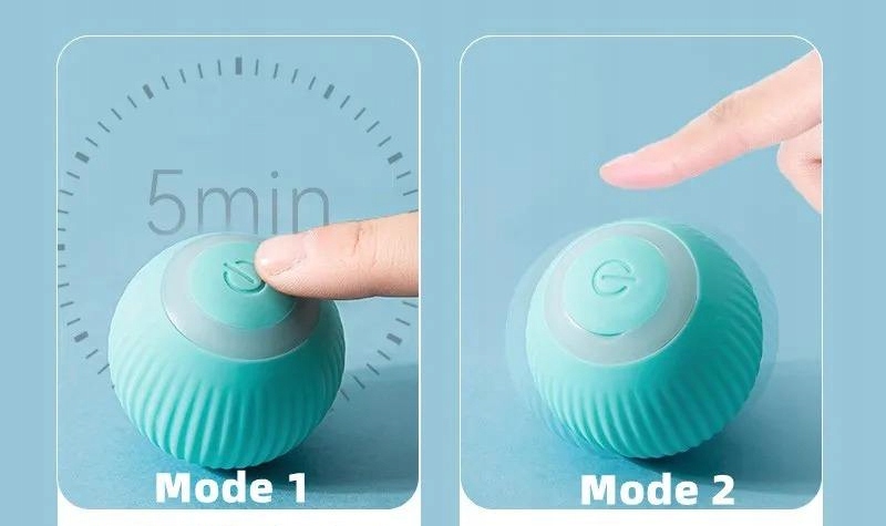 INTERAKTYWNA PIŁKA dla KOTA Psa ZABAWKA UCIEKAJĄCA 2 tryby WERSJA 2.0 - obrazek 2