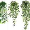 Zestaw 3 Sztucznych ROŚLINA Komplet WISZĄCY 90cm REALISTYCZNE DOM BIURO XL - miniatura 2