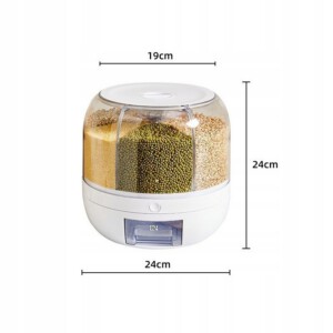 PODAJNIK NA KASZĘ RYŻ PŁATKI DOZOWNIK ORGANIZER KUCHENNY POJEMNIK 3,5kg - miniatura 14