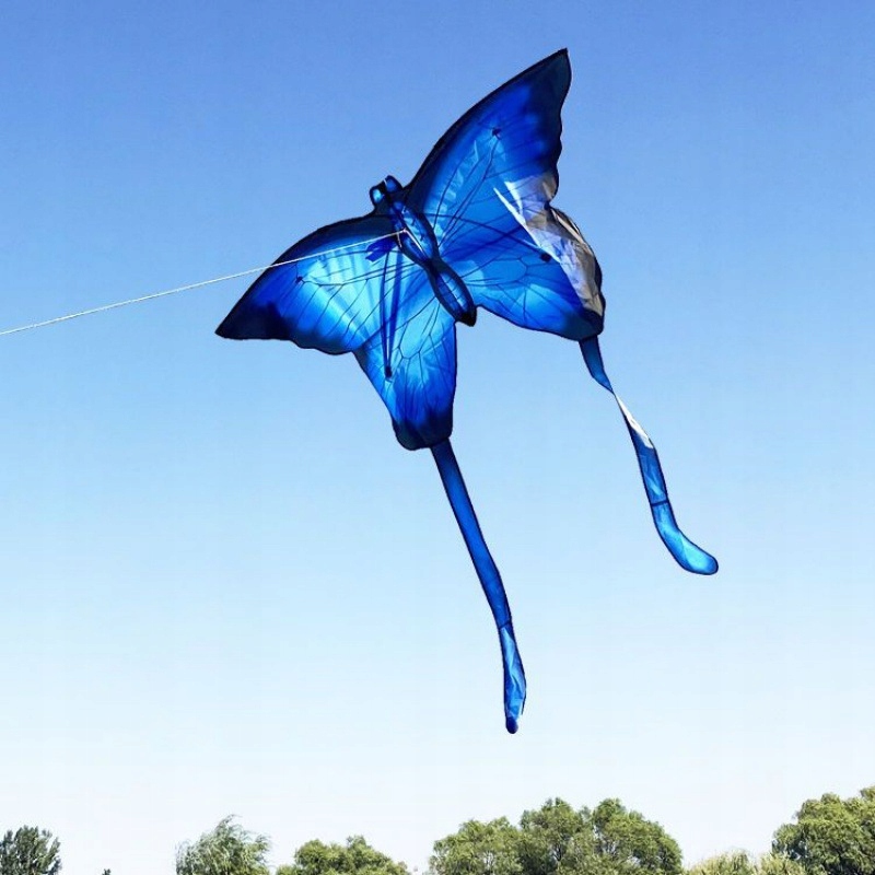 LATAWIEC XXL Motyl NIEBIESKI Świecący LED 150cm - zdjęcie 7