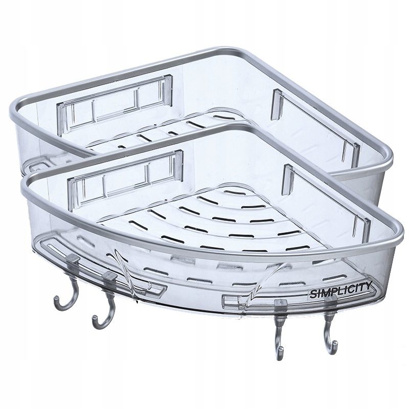 PÓŁKA Łazienkowa PRYSZNICOWA Narożna PODWÓJNA - zdjęcie 2