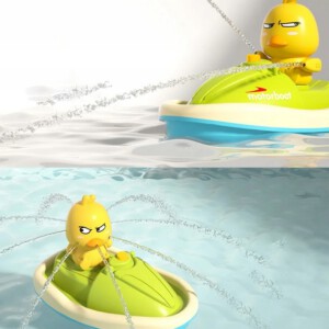 Kaczuszki KĄPIELOWE Prysznic ŁÓDKA WANNY Zabawka DZIECI Ładowarka +4 AKU - miniatura 3