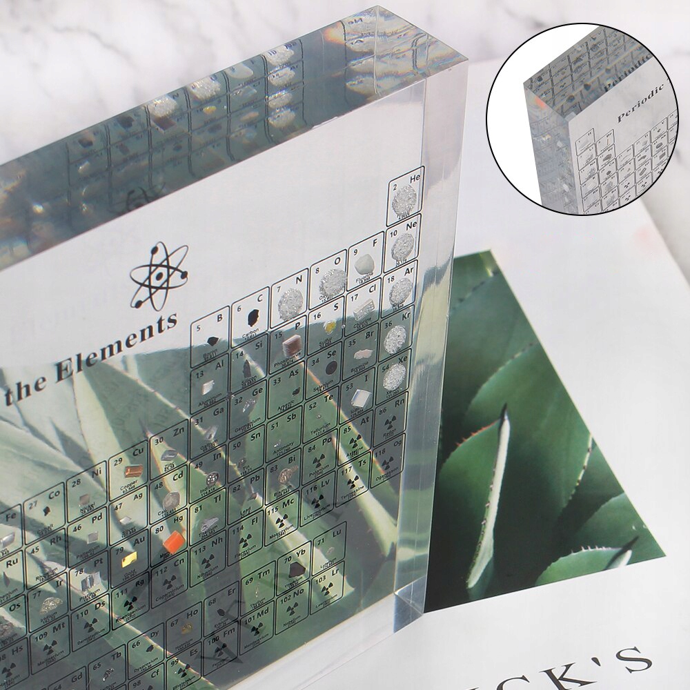 UKŁAD OKRESOWY PIERWIASTKÓW PLANSZA Prawdziwe pierwiastki AKRYLOWY 3D - zdjęcie 6