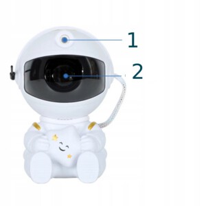 PROJEKTOR GWIAZD NIEBA ASTRONAUTA KOSMOS PILOT RZUTNIK PREZENT DLA DZIECI - miniatura 3