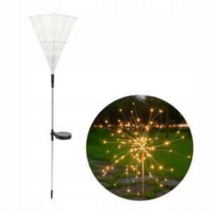Lampka SOLARNA Ogrodowa KOLOROWA Fajerwerki 200 LED ŚWIĄTECZNA DEKORACYJNA