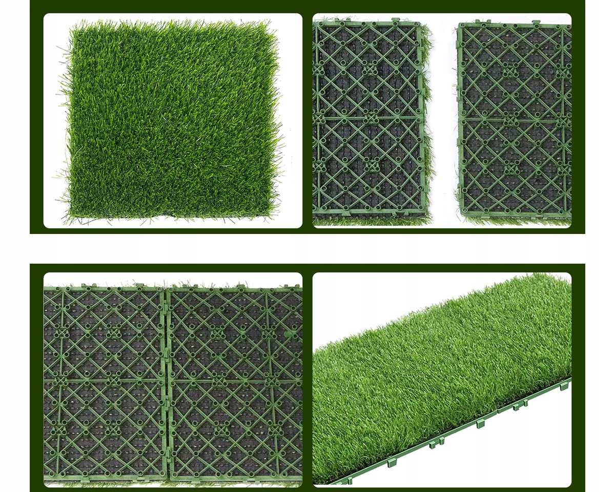 SZTUCZNA TRAWA TRAWNIK NA BALKON TARAS OGRÓD OZDOBNA PIĘKNA 30x30cm - obrazek 14