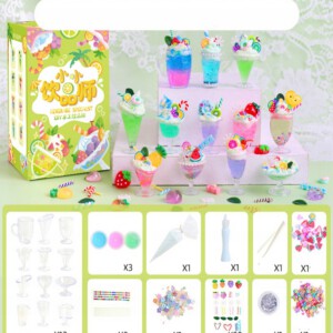 Zabawka DIY KOLOROWE DRINKI DESEROWE NAPOJE Zrób to Sam SENSORYCZNA ZESTAW - miniatura 3