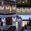 SOLARNA LAMPA OGRODOWA ŚCIENNA LAPKA NA TARAS ELEWACYJNA 1200mAh IP65 21cm - miniatura 12