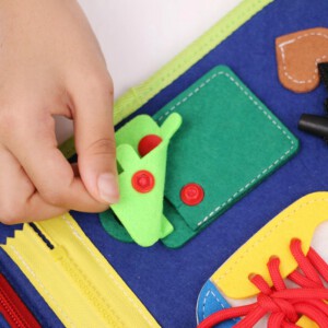 Tablica MONTESSORI Walizka EDUKACYJNA Sensoryczna dla DZIECI Manipulacyjna - miniatura 8