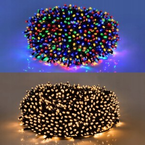 Lampki CHOINKOWE Zewnetrzne Wewnętrzne 100 LED 10M KOLOROWE DEKORACYJNE - miniatura 2