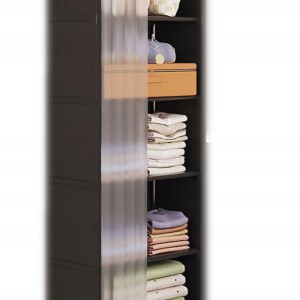 SZAFA Modułowa SKŁADANA Wieszak GARDEROBA na UBRANIA Metalowa 155x28x40cm