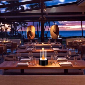 BIOKOMINEK NA TARAS STÓŁ BALKON EKOLOGICZNY BEZPIECZNY OKRĄGŁY SZKLANY XXL - miniatura 8