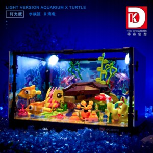 KLOCKI AKWARIUM RYBY ZESTAW KLOCKÓW Żółw Morski ZABAWKA DLA DZIECI PREZENT - miniatura 6