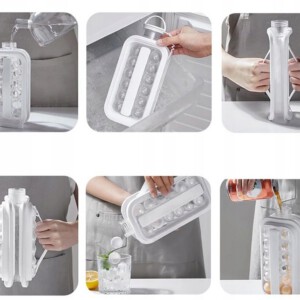 Forma do LODU Butelka PRZENOŚNA PLAŻA CAMPING PIKNIK TRITAN 2w1 MOBILNA 17x - miniatura 6