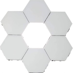 ZESTAW 8 SZTUK LAMPA LED NA ŚCIANĘ HEXAGON SZEŚCIOKĄT BIAŁA DOTYK Kwantowa - miniatura 15