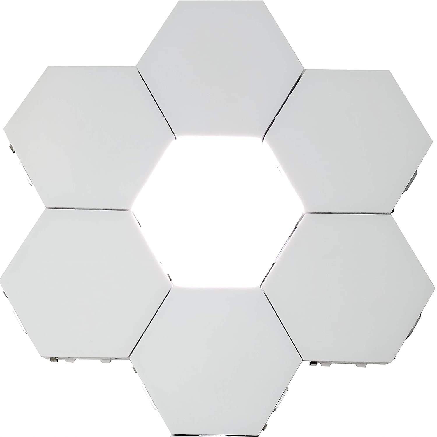 ZESTAW 8 SZTUK LAMPA LED NA ŚCIANĘ HEXAGON SZEŚCIOKĄT BIAŁA DOTYK Kwantowa - obrazek 15
