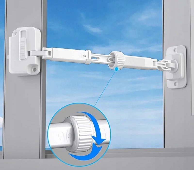 Zabepieczenie OKNA Uchylne REGULACJA ABS Dzieci BLOKADA do PRALKI OKIEN - obrazek 5