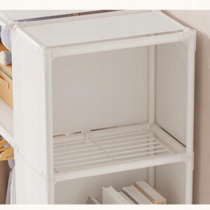 SZAFA Modułowa SKŁADANA Wieszak GARDEROBA na UBRANIA Metalowa 125x28x80 cm - miniatura 14